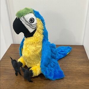 WILD REPUBLIC Macaw Parrot Stuffed Animal - 12"
